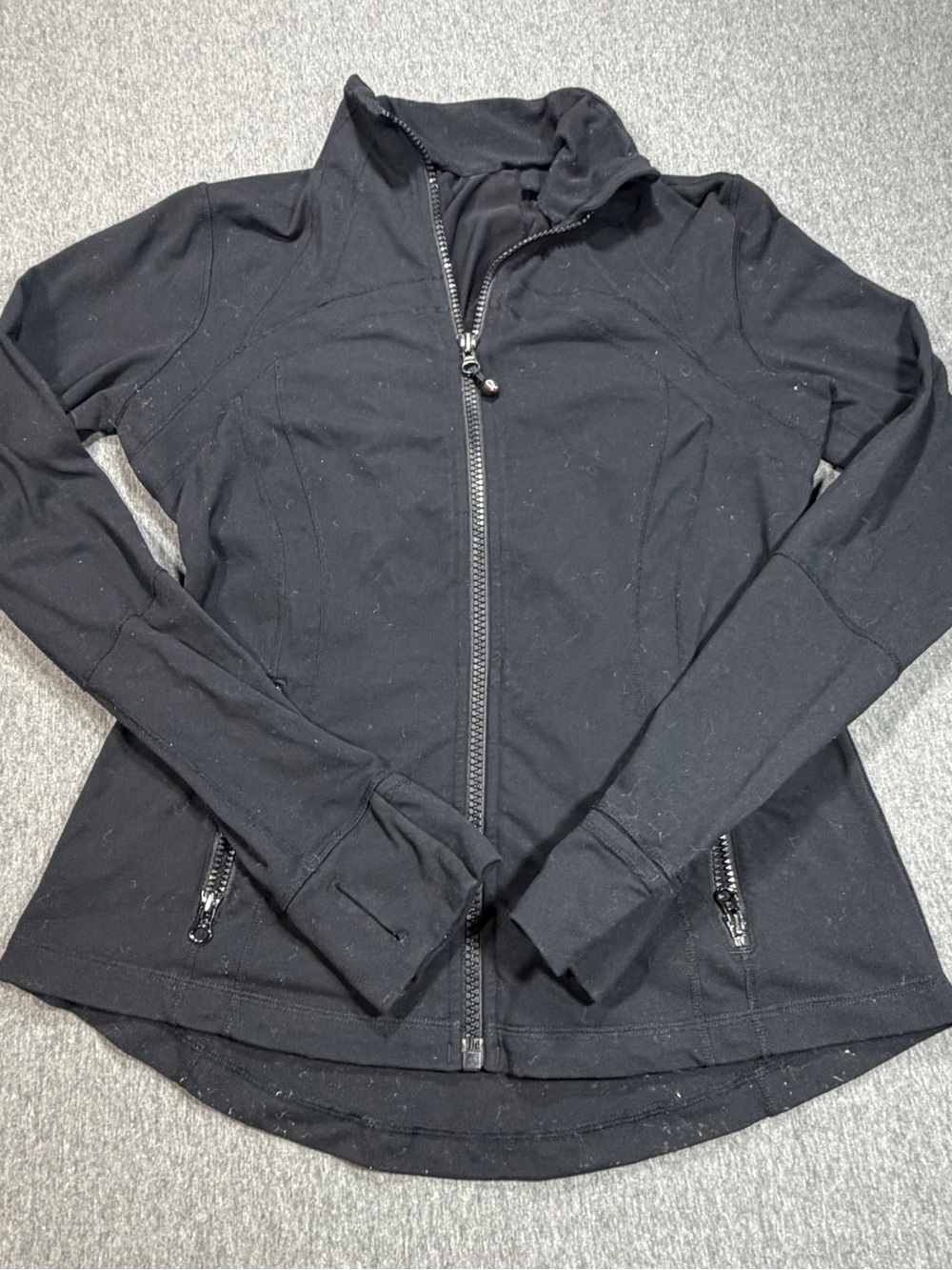 Lululemon Define Jacket Womens Size 12 Zip Pockets Gym Performance Black